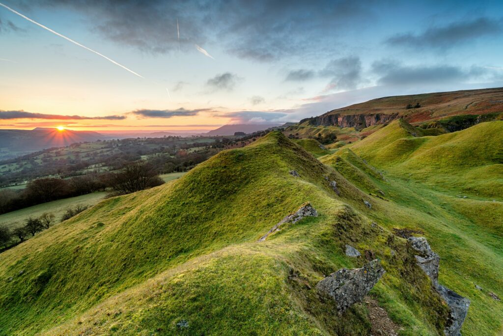 Sunrise in the Brecon Beacons