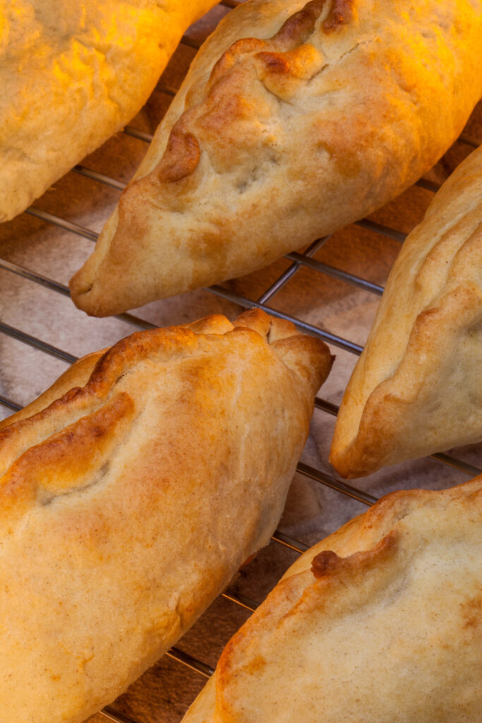 pasties on a grill 